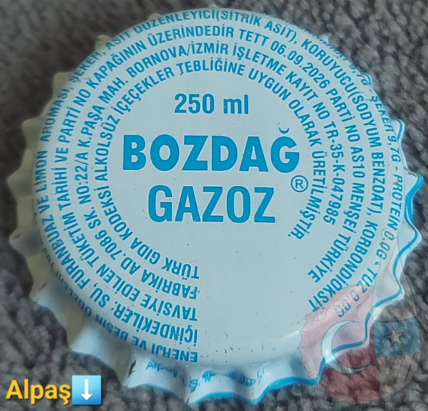 bozdağ gazoz kapağı