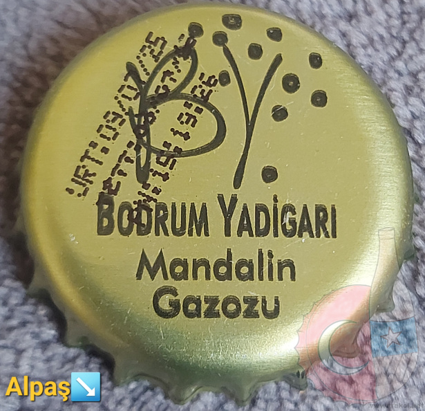 bodrum yadigarı - gazozu mandalin alüminyum kapak